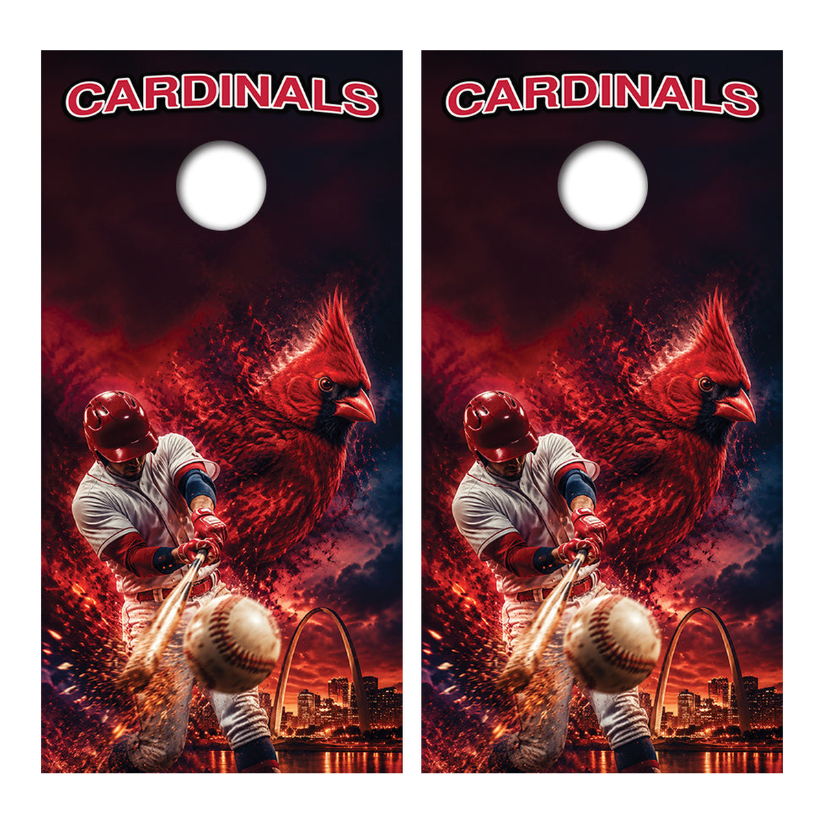 St Louis Cardinals Baseball Inspired Cornhole Design - Corn5234 - Great Call Athletics