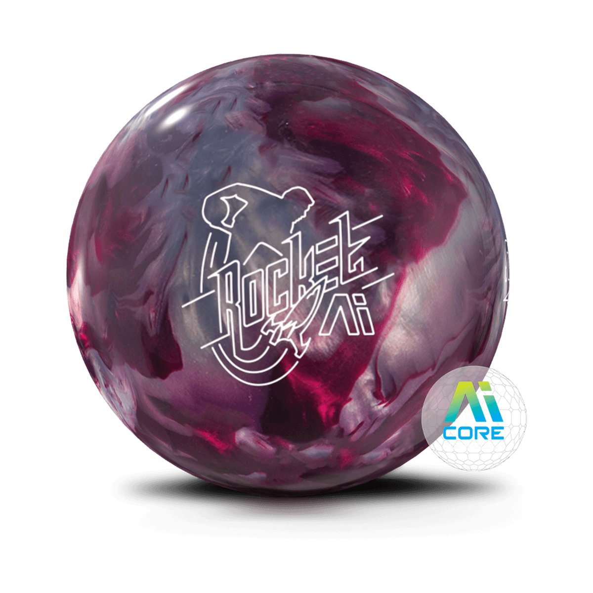 Storm Rocket A.I. Bowling Ball in Chrome and Wine - product image