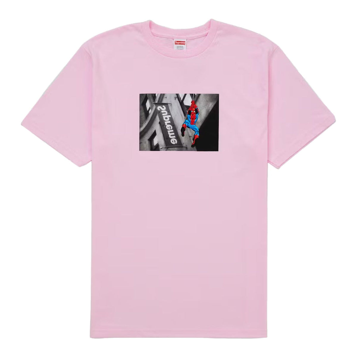 Supreme Spider-Man Tee Light Pink