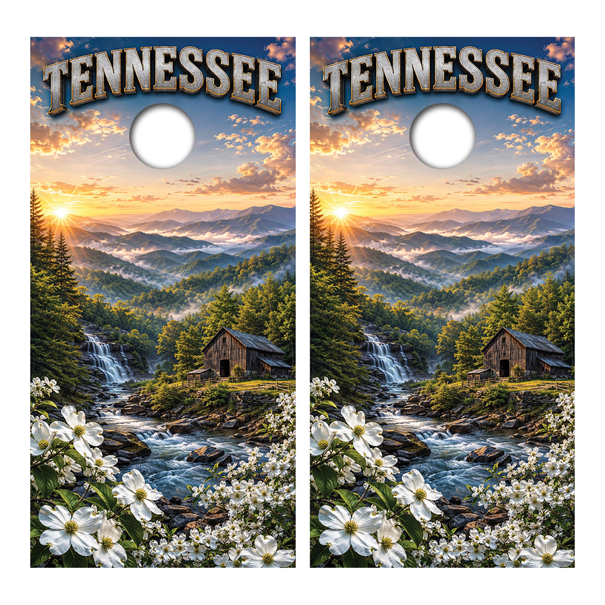Tennessee Mountain Weekend Getaway Cornhole Design - Corn5128 - Great Call Athletics