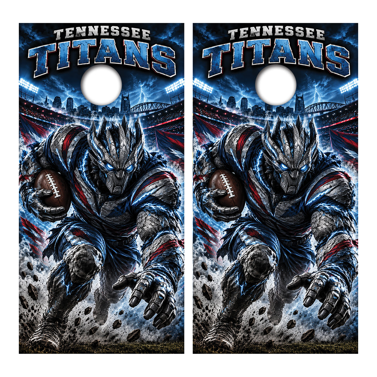 Tennessee Titans Football Inspired Cornhole Design - Corn5258 - Great Call Athletics
