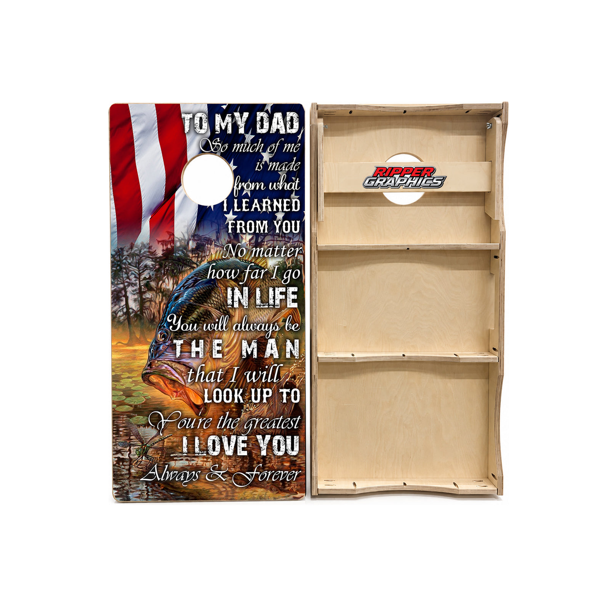 To My Dad Cornhole Design product photo