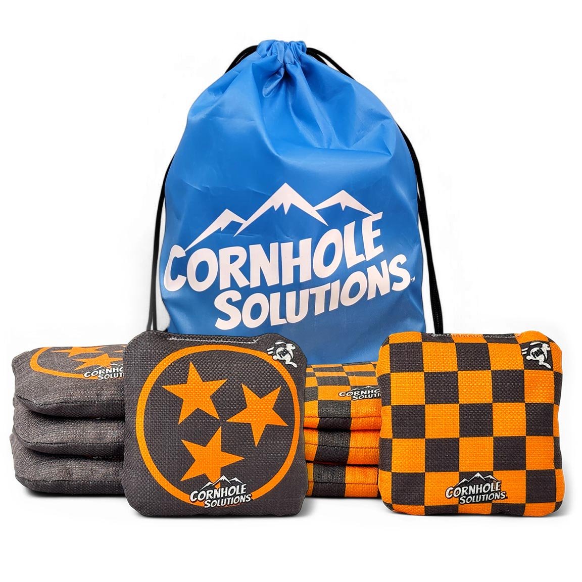 Tri-Star & Checker – Rec Cornhole Bags – Set of 8