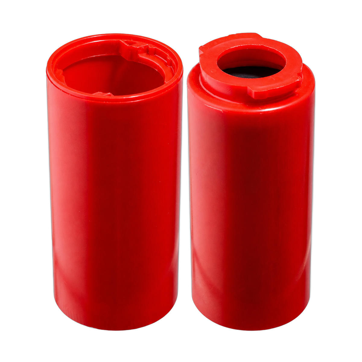 Turbo Switch Grip NX Red Inner Sleeve with 1 1/4" Black Urethane Solid, Single in Red - NX component assembly view