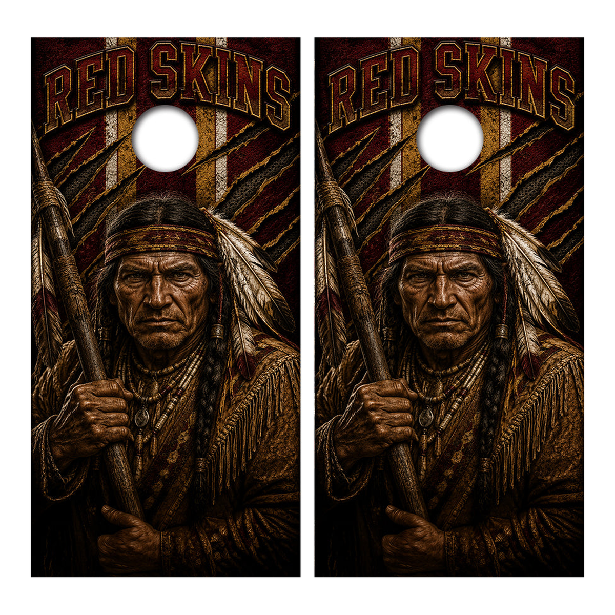 Washington Red Skins Football Cornhole Design - Corn5095 - Great Call Athletics