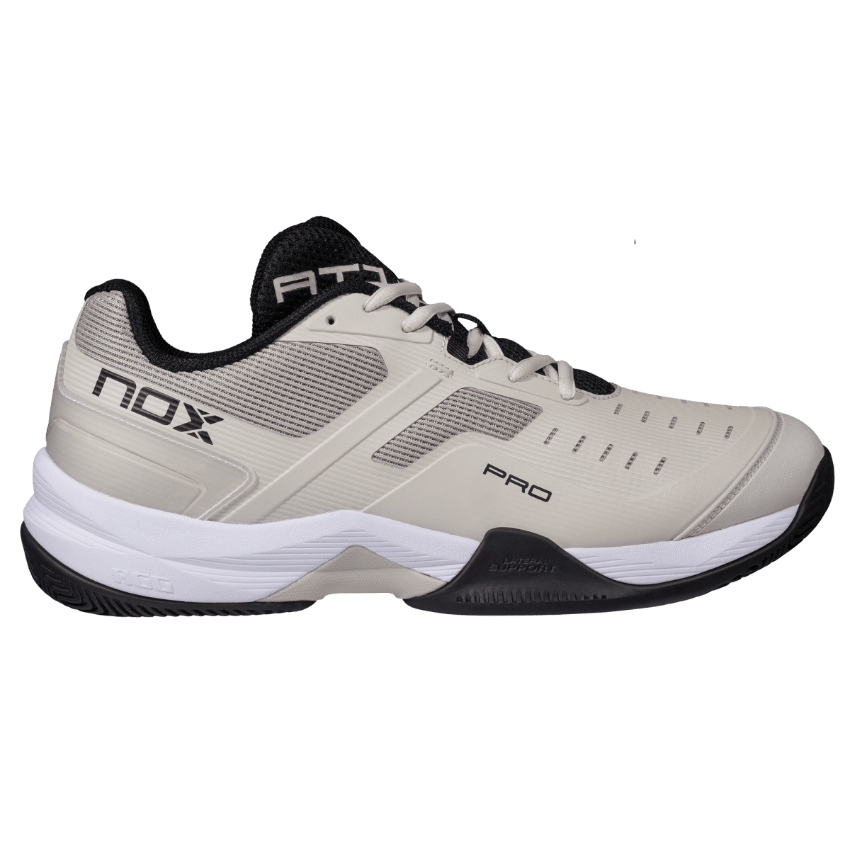 NOX AT10 PRO Padel Shoes, Silver Birch - Side View