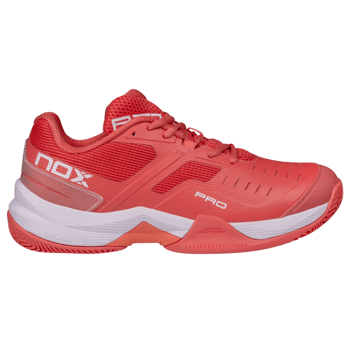 NOX AT10 PRO Padel Shoes, Sea Coral - Side View