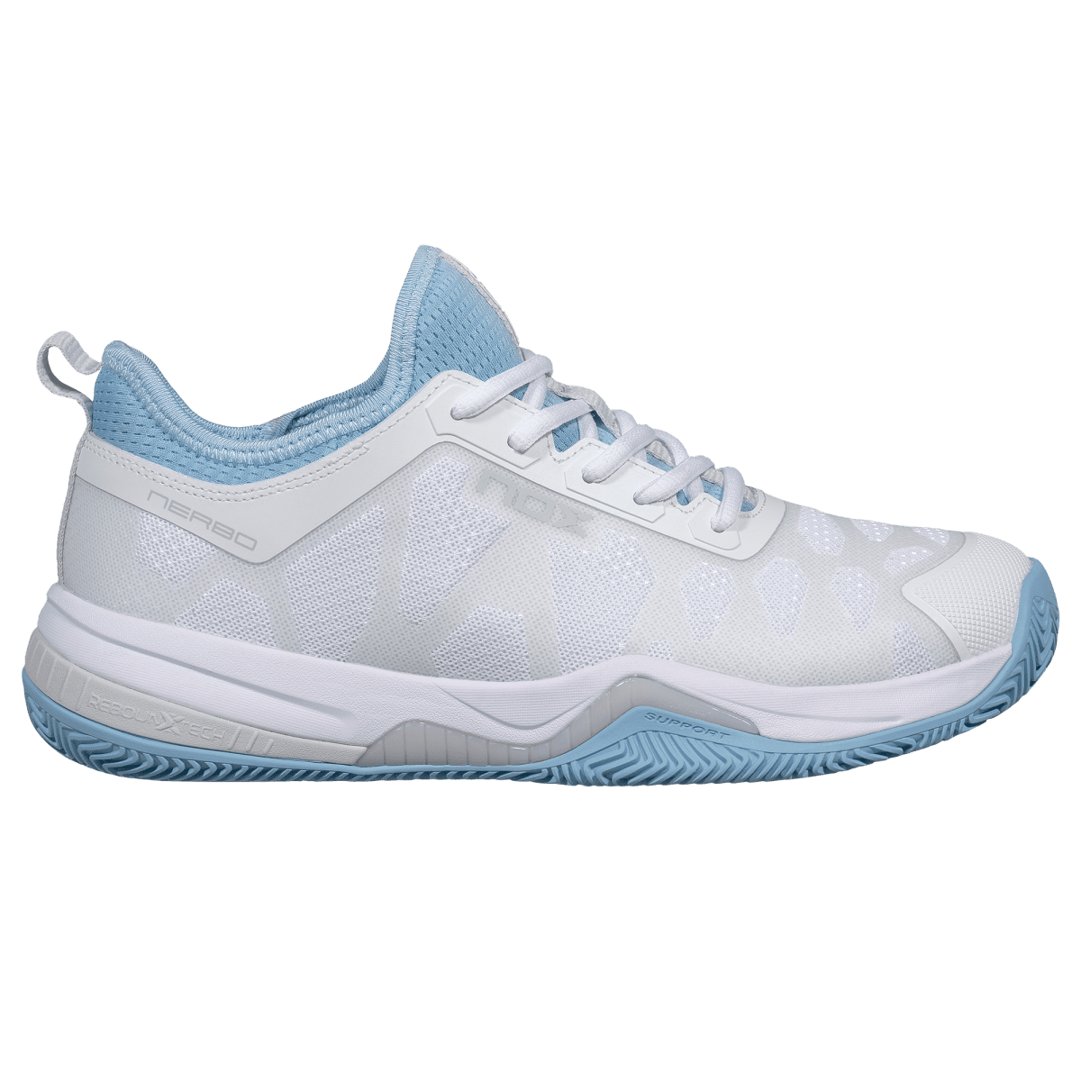 NOX NERBO Padel Shoes, Sunset Blue - Side View