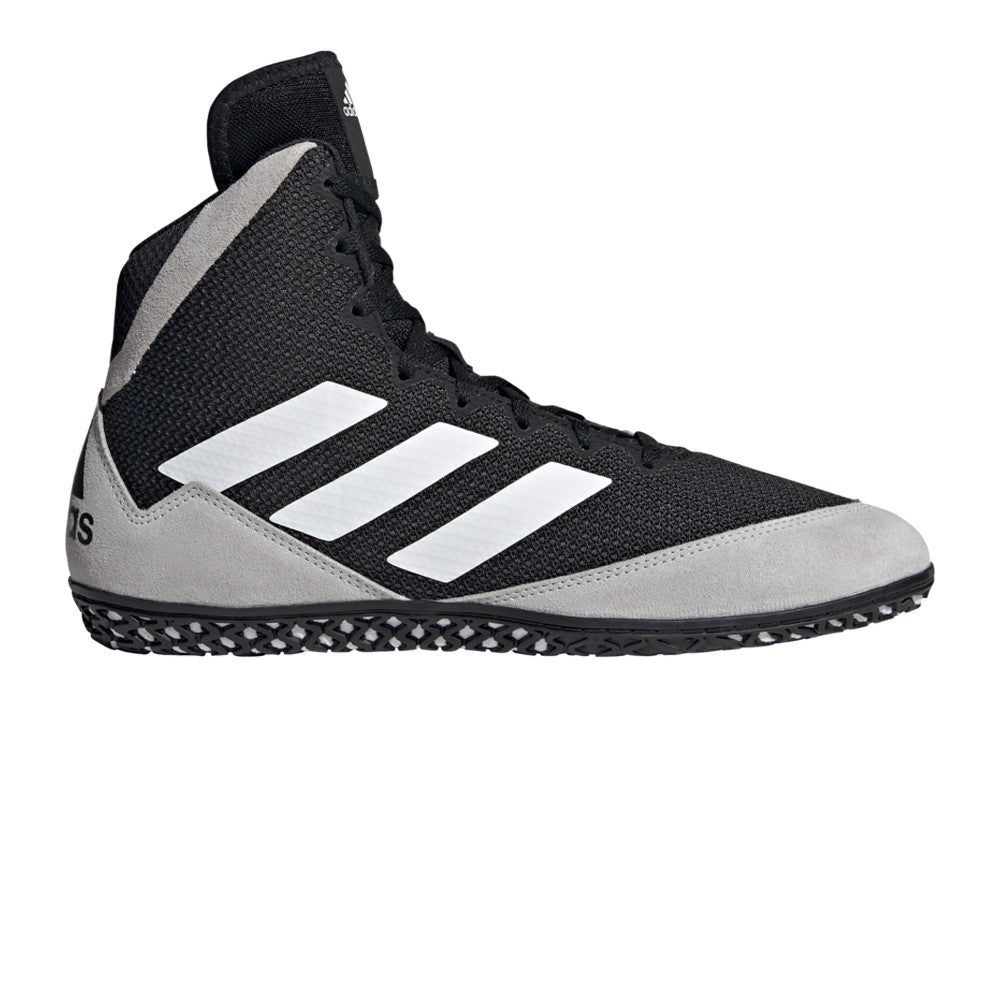 Black and white adidas wrestling shoes Clearance
