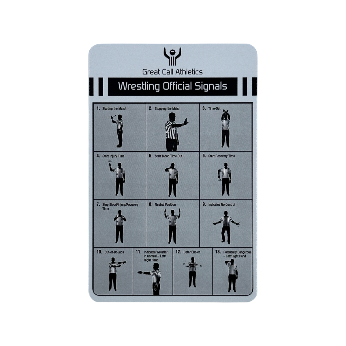 Great Call Athletics | Wrestling Signal Card