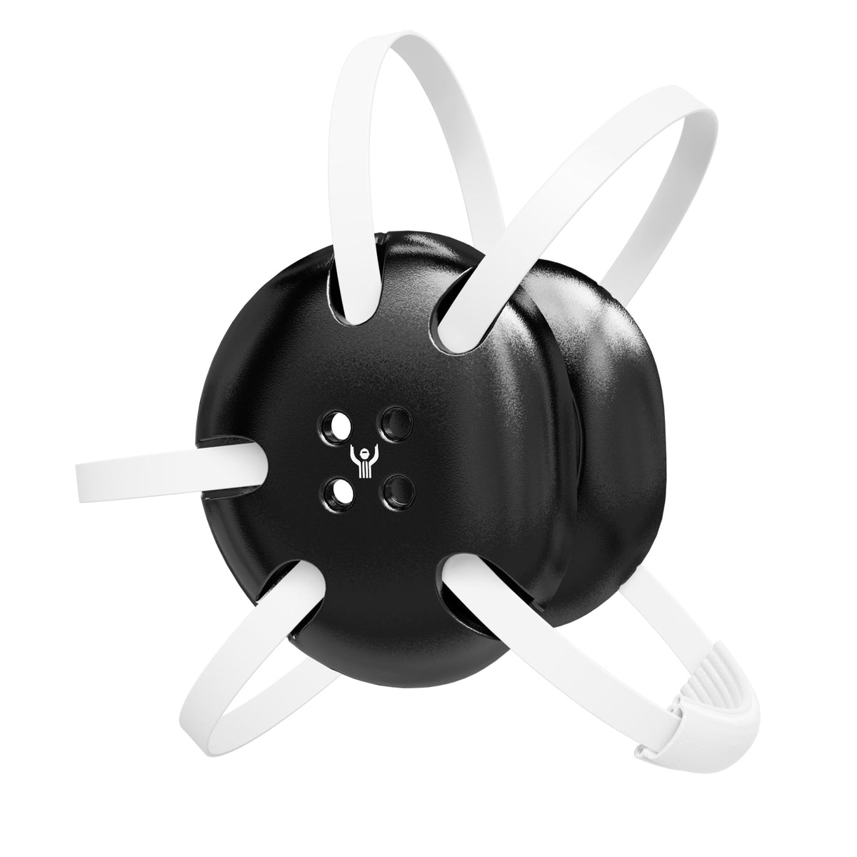 Great Call Athletics Youth Classic Wrestling Headgear in black with white straps for cauliflower ear protection