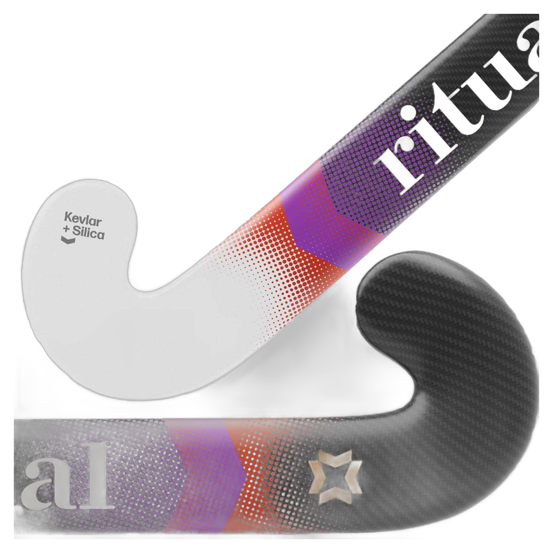 Ritual Velocity 55 field hockey stick in black, upright product view
