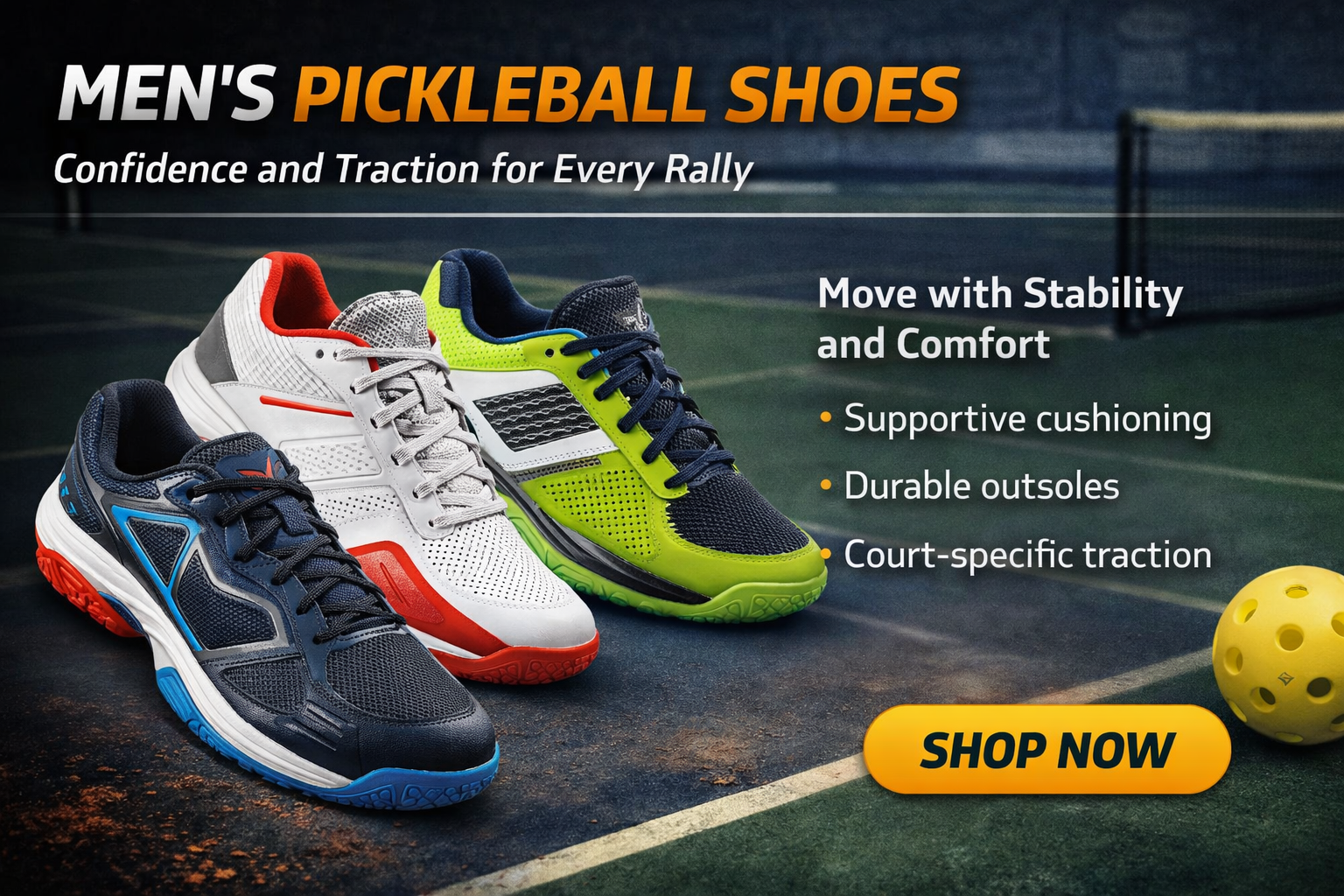 Mens Pickleball Shoes
