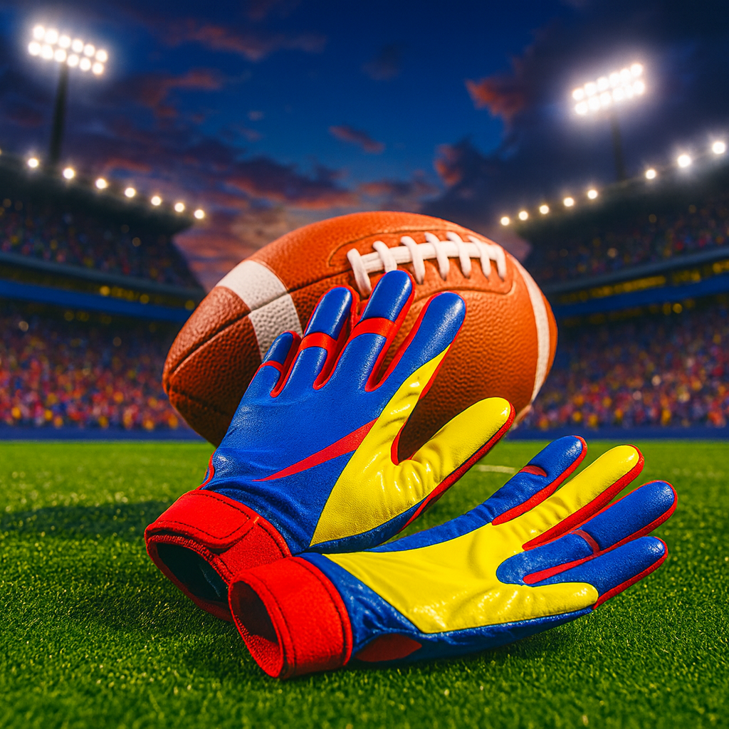 Football gloves for sport game day