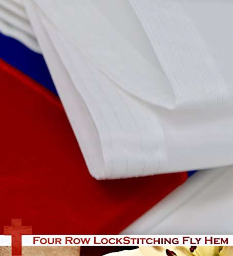 Christian Religious Cross Flag 300D Embroidered Polyester 3x5 Ft - View 5