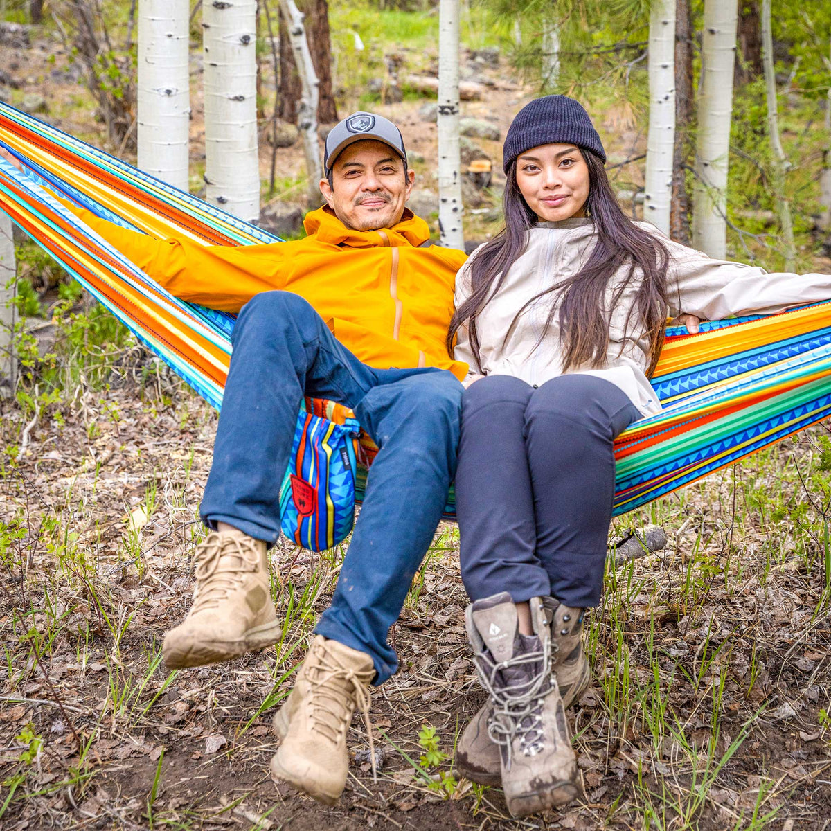 Double Deluxe Hammock with Suspension Straps, Prints - View 8