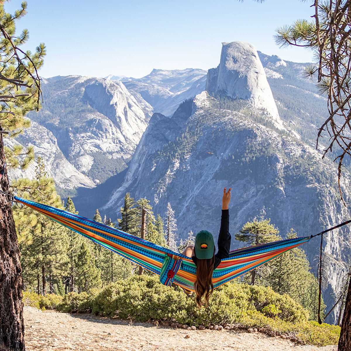 Double Deluxe Hammock with Suspension Straps, Prints - View 7