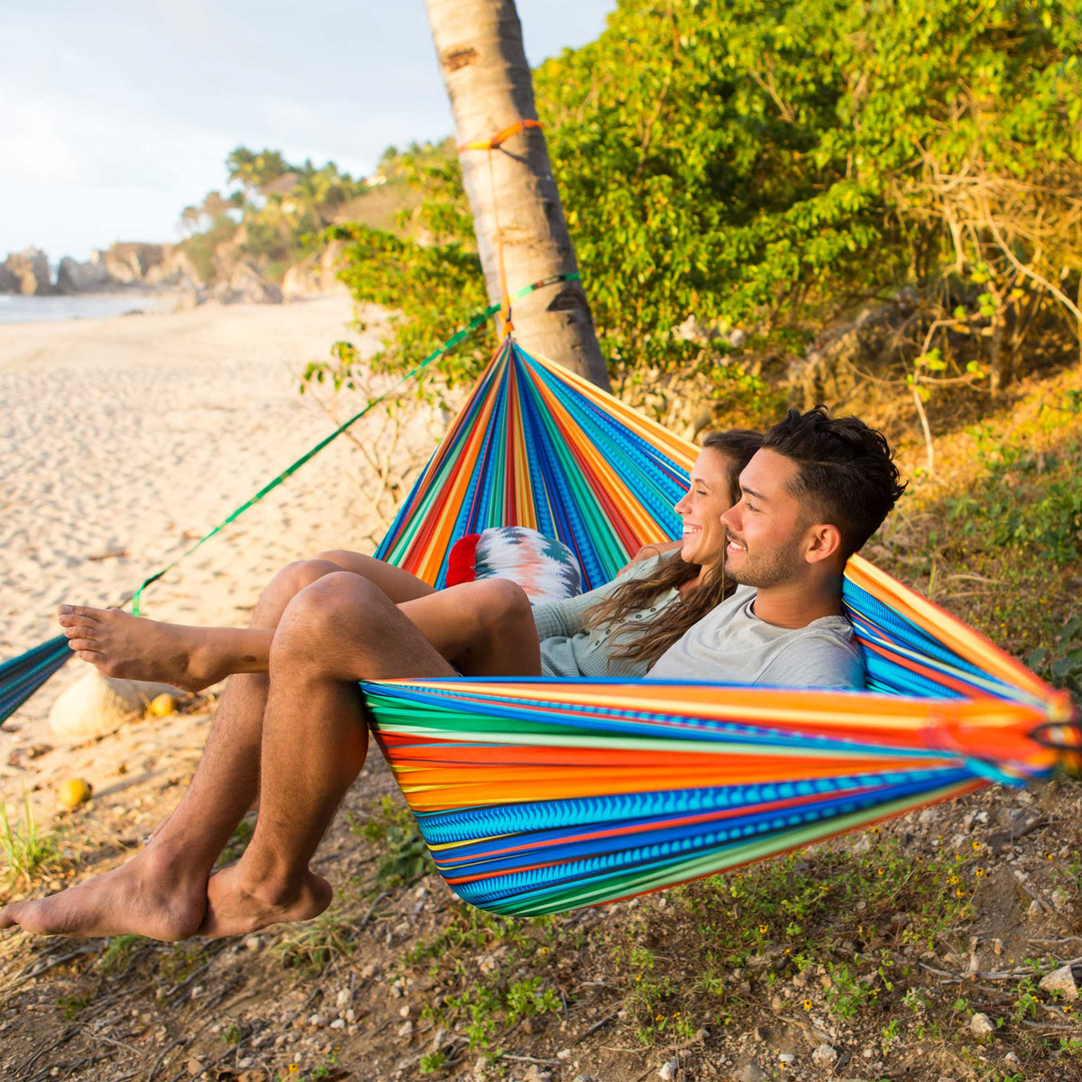Double Deluxe Hammock with Suspension Straps, Prints - View 6