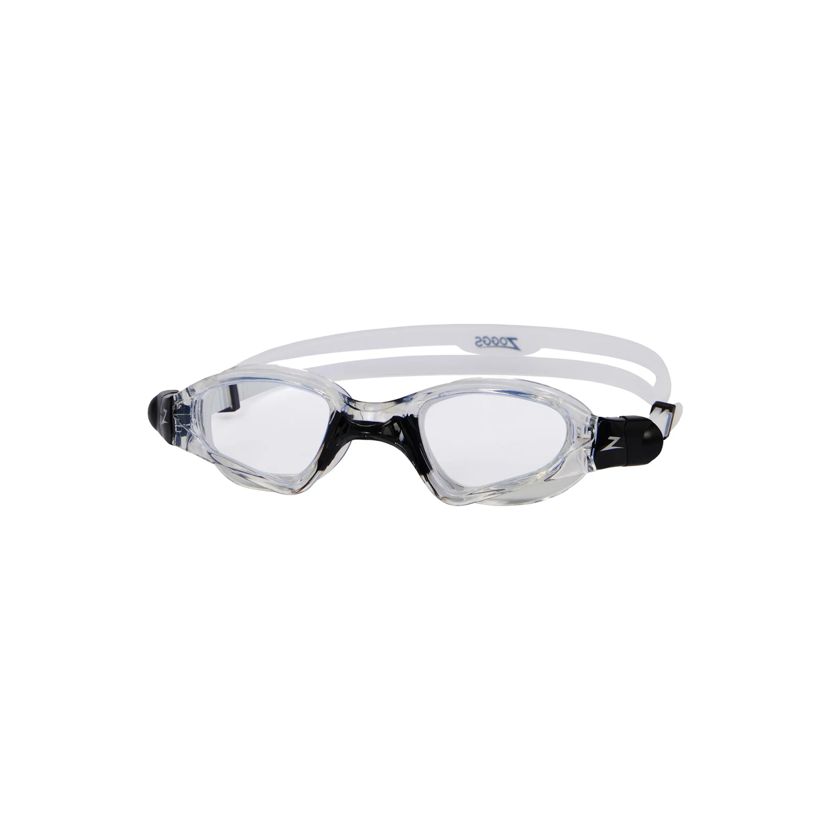 zogg goggles Zoggs Spectra Swimming Goggles Dual Density Nose Bridge Leak Proof Goggles - Clear/Black