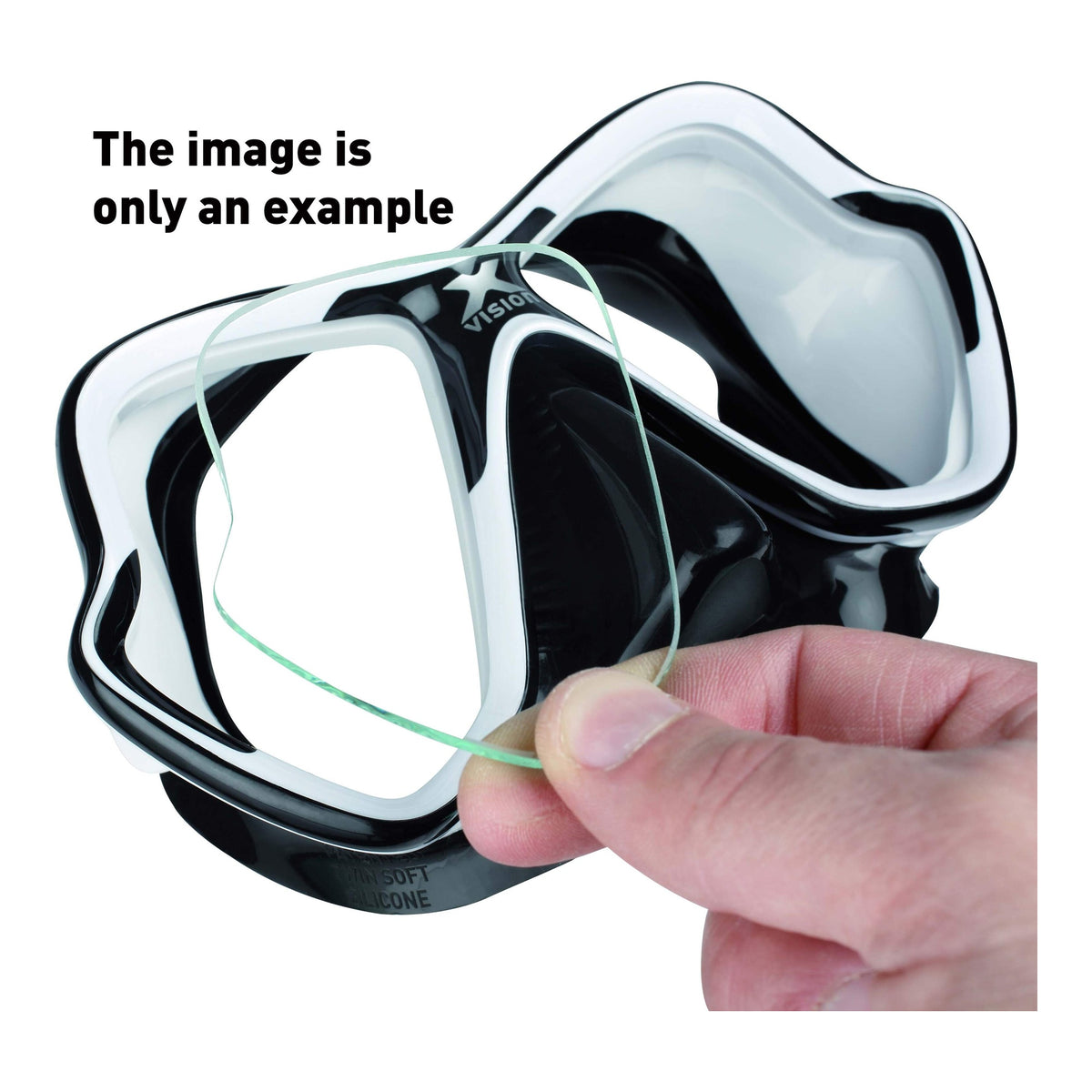 Mares Visual Aid X-Vision Mid Negative Mask Lens - 411187_lens_xvision