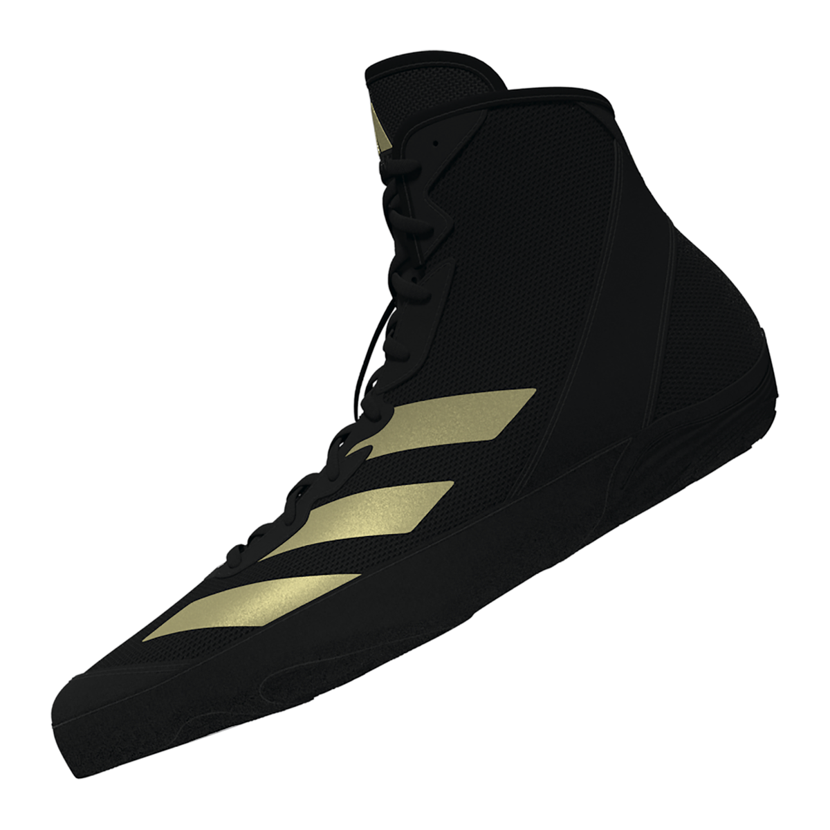 Adidas Adizero Black/Metallic Gold Wrestling Shoes in Black/Metallic Gold - view 1