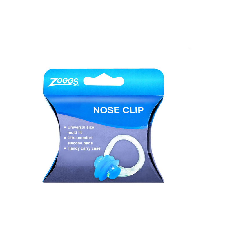 Zoggs Swimming Nose Clip Flexible Plastic Frame with Silicone Pads Case - detail 1