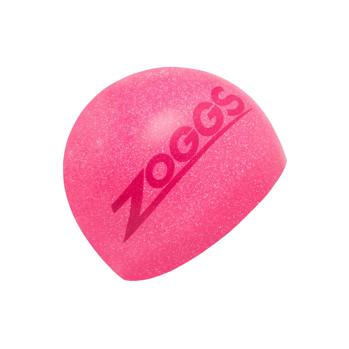 Zoggs Easy Fit Eco Swimming Cap Sustainable Recycled Silicone Swim Cap in Pink - front