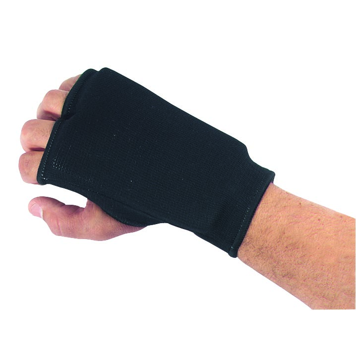 Martin Sports Football Hand Guards, Black, Pair in Adult - Front View