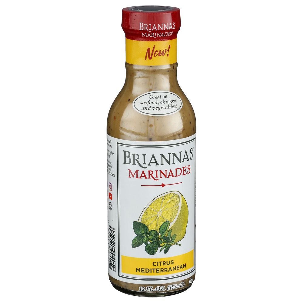 Brianna's Citrus Mediterranean Marinade, 12 fl oz (Case of 6)