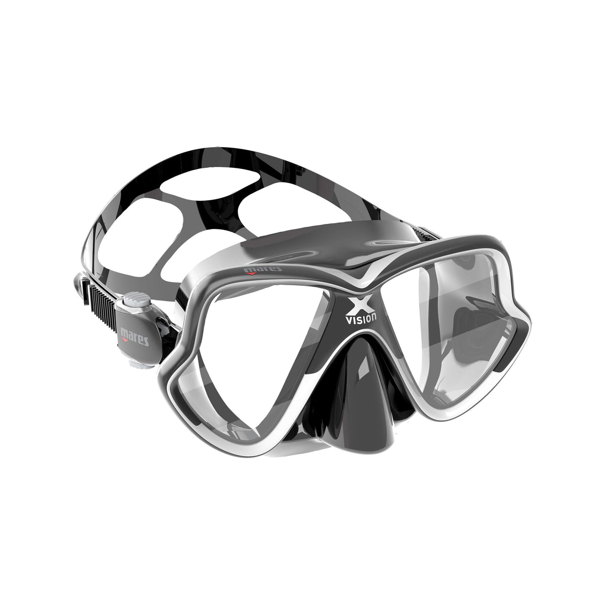 Mares X-Vision Mid 2.0 Diving Mask - 411067_X-Vision Mid 2.0_BKWBK