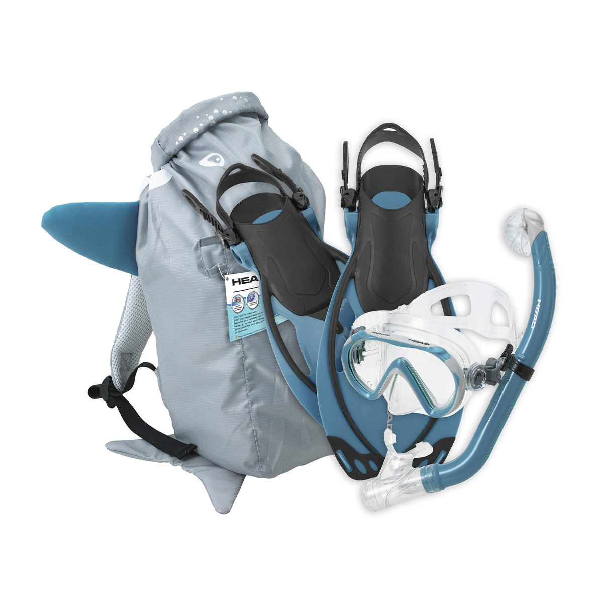 Mares Sea Pals JR Dry Set Diving Set - 480315_Sea Pals Jr Set_Shark
