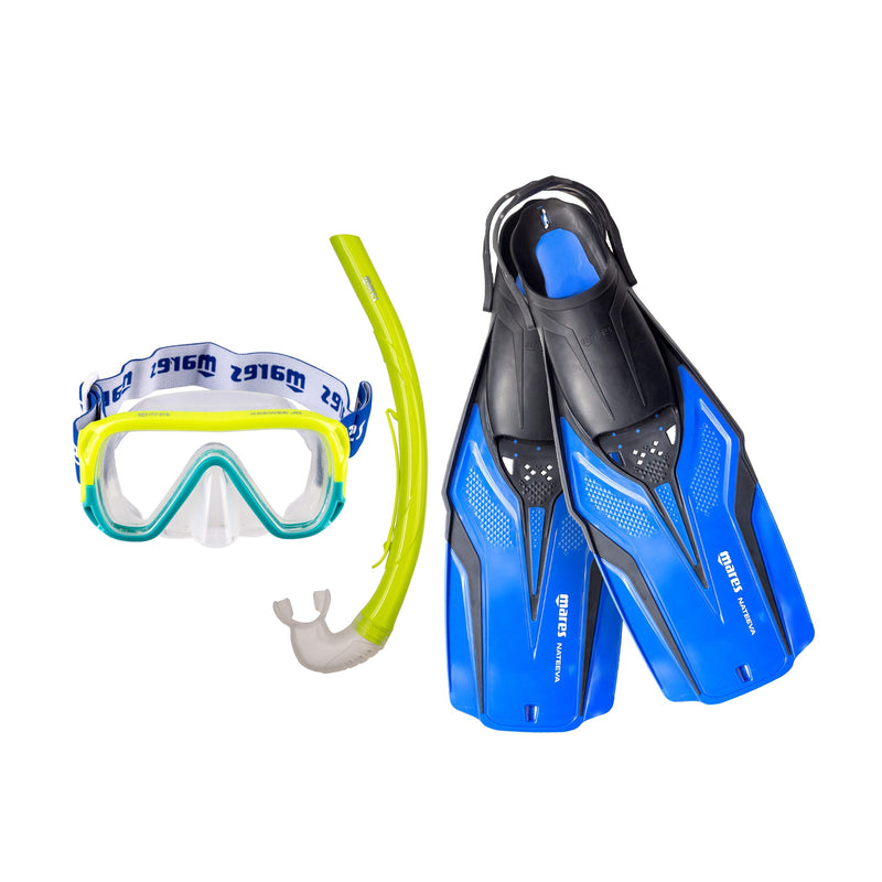 Mares Nateeva Keewee Jr. Diving Set - 410758_SetNateevaKeeweeJR_BL