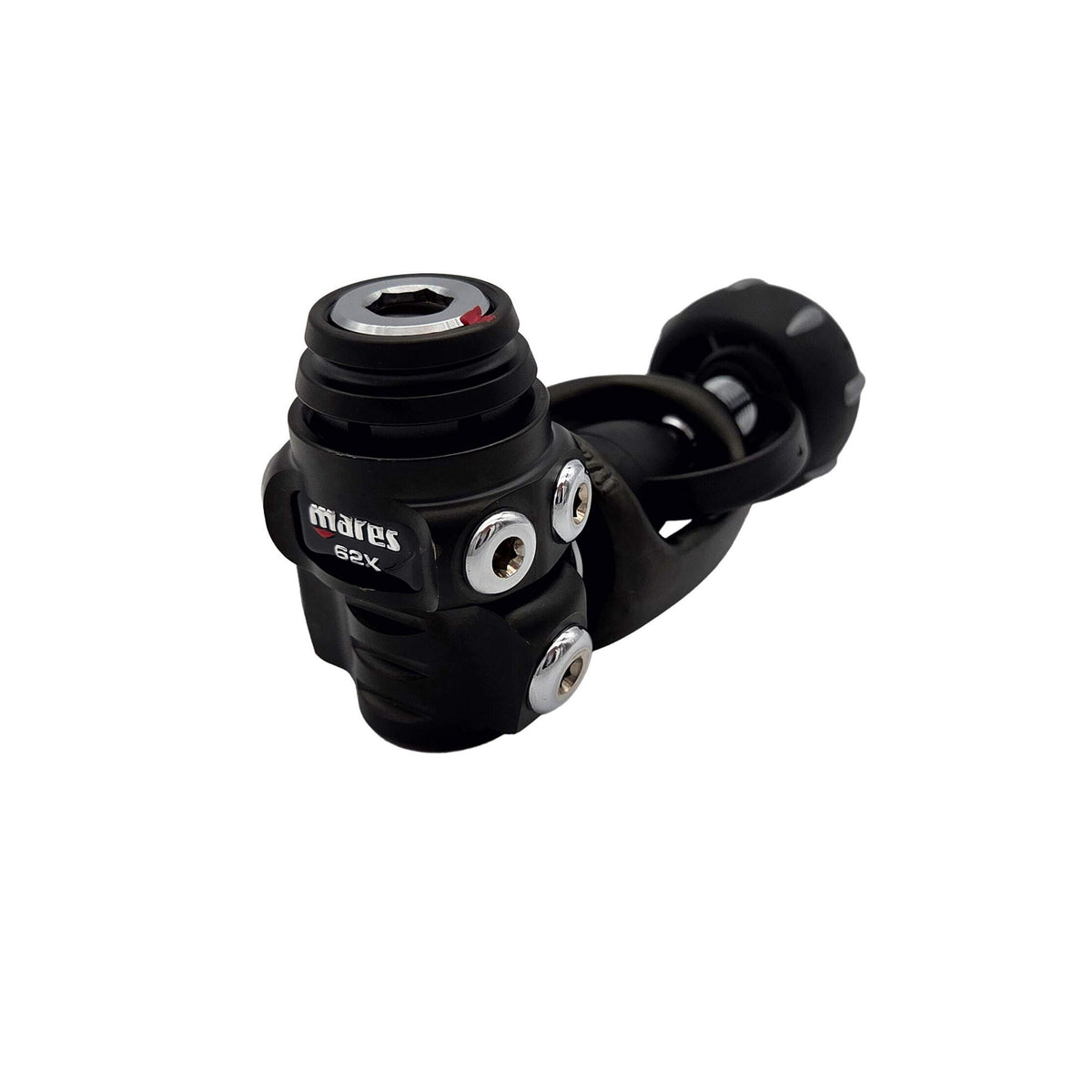 Mares Dual ADJ 62X - Black Edition Scuba Regulator - 416280 Dual-ADJ-62X black first-stage yoke