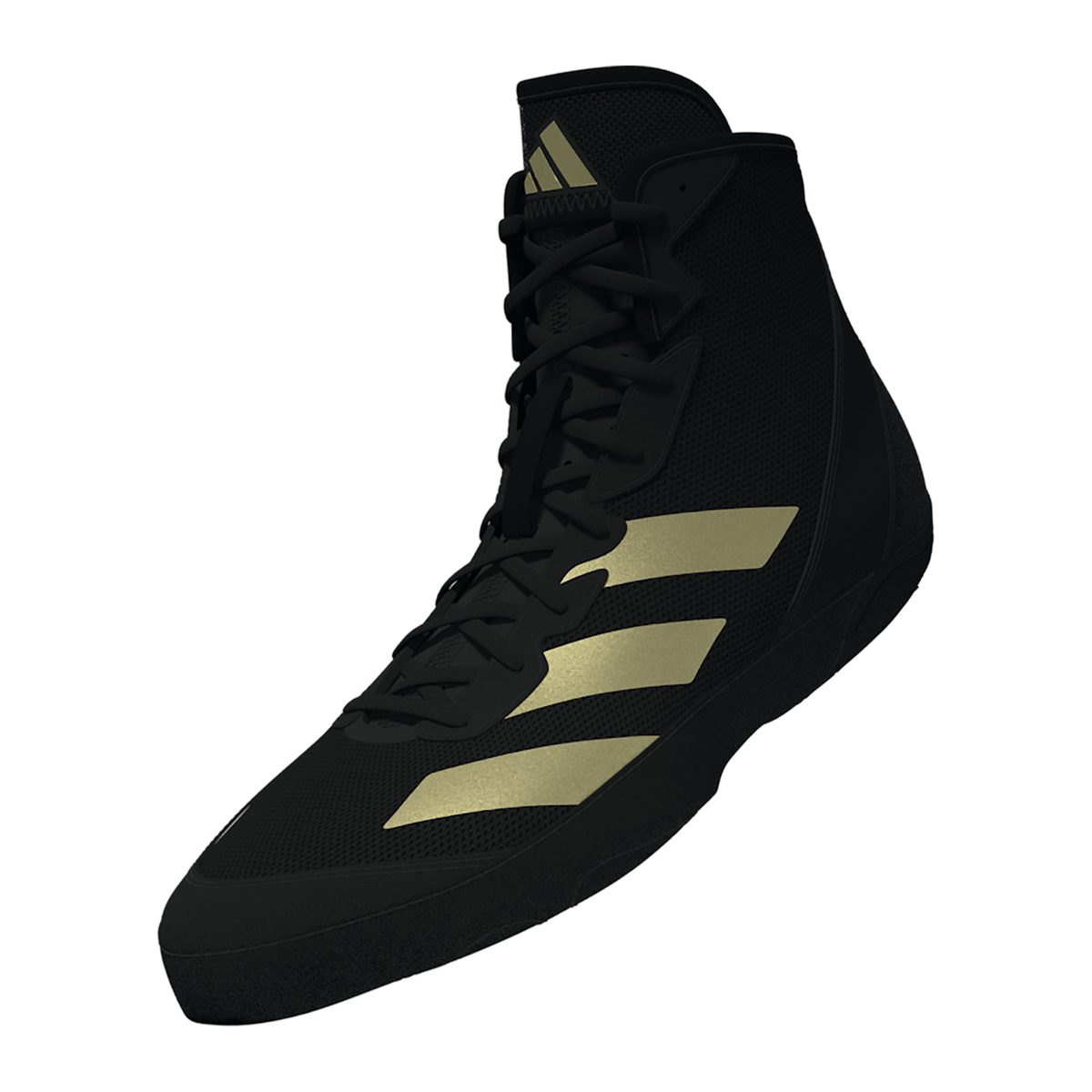 Adidas Adizero Black/Metallic Gold Wrestling Shoes in Black/Metallic Gold - view 2