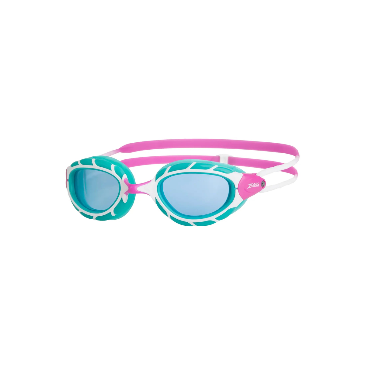 Swimming Goggles Predator Junior Pink-Turquoise Tinted-Blue Lenses Zoggs 461319PKTQTBL