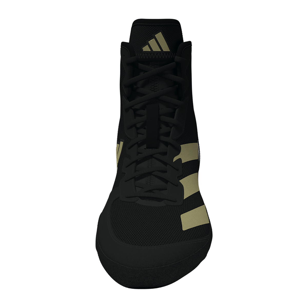 Adidas Adizero Black/Metallic Gold Wrestling Shoes in Black/Metallic Gold - view 3