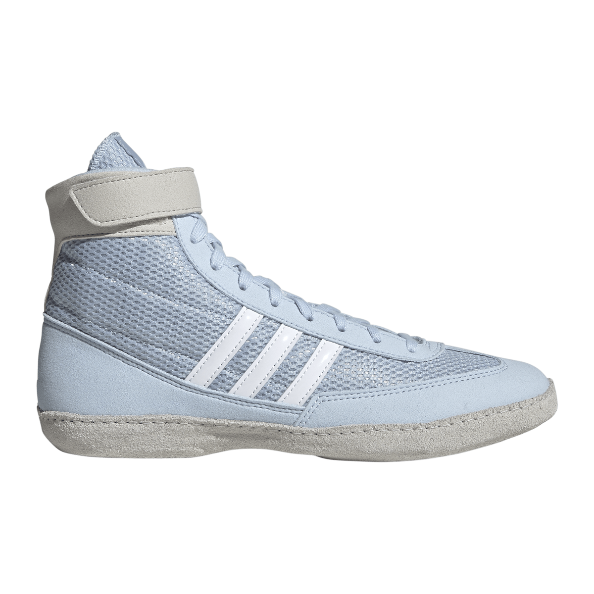 Adidas Combat Speed 4 Sky/White/Grey Women’s Wrestling Shoes in Sky/White/Grey - side view