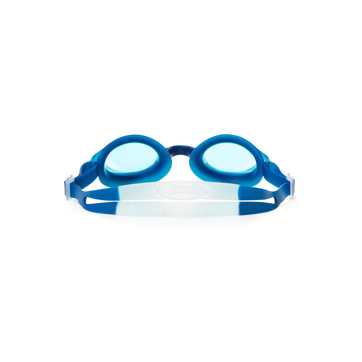 Zoggs Bondi Swimming Goggles Split Yoke Strap UV Protection Pool Goggles in Navy/White - Tinted Blue Lens - detail 1
