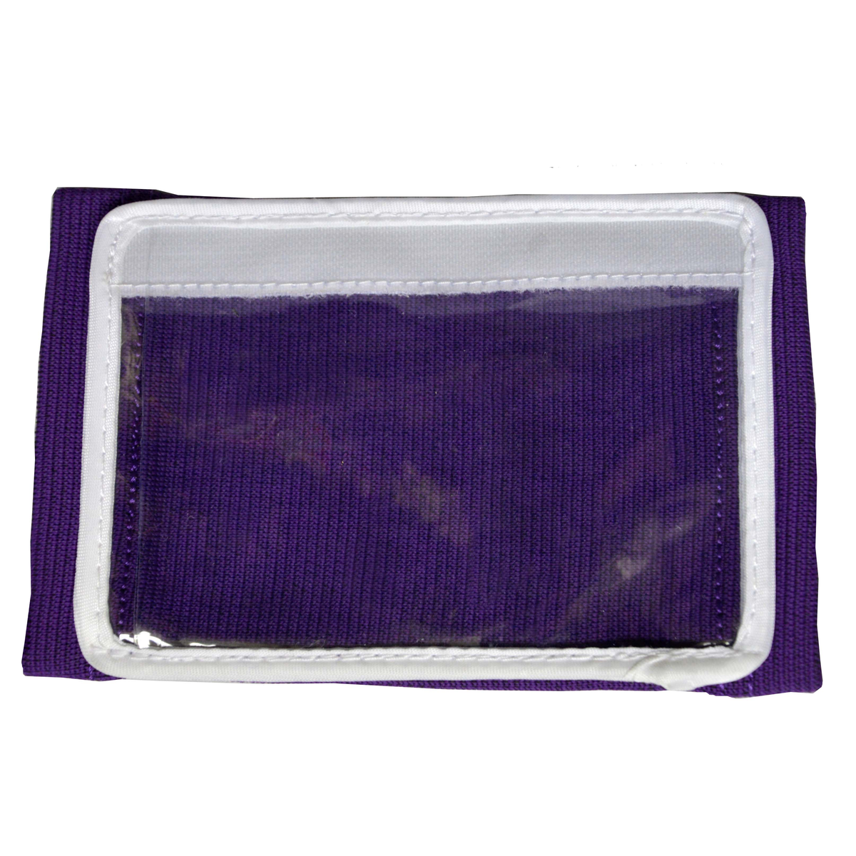 Martin Sports Youth Football Wrist Coach, Three Pocket Trifold in Purple - Front View