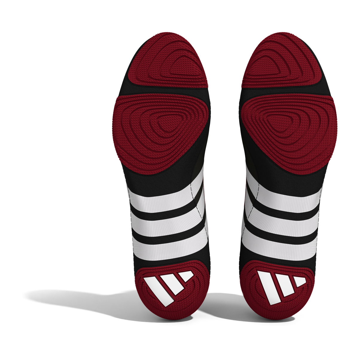 Adidas Speedex Ultra Zip Black/Red/White Wrestling Shoes in Black/Red/White - sole view