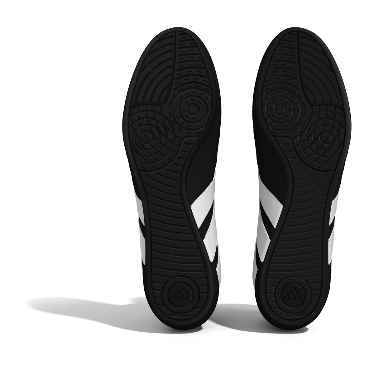 Adidas HVC Plus Youth Black/White Wrestling Shoes in Black/White - sole view
