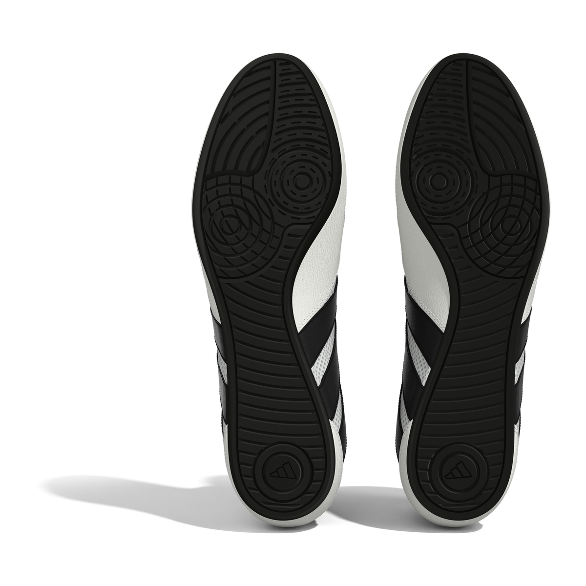 Adidas HVC Plus Youth White/Black Wrestling Shoes in White/Black - sole view
