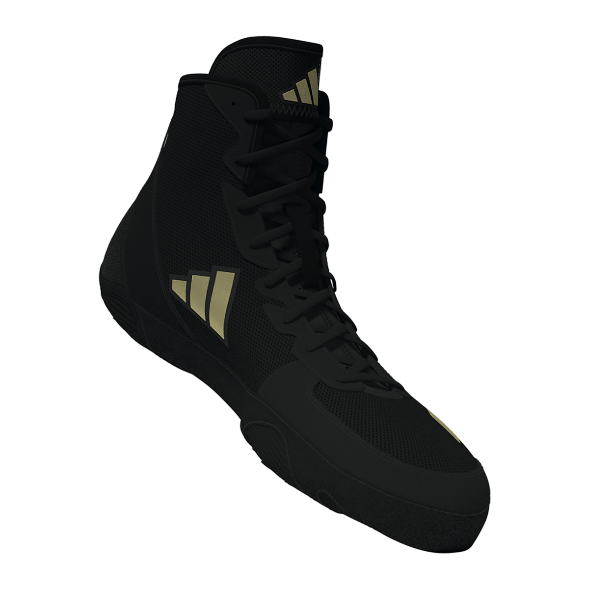 Adidas Adizero Black/Metallic Gold Wrestling Shoes in Black/Metallic Gold - view 4
