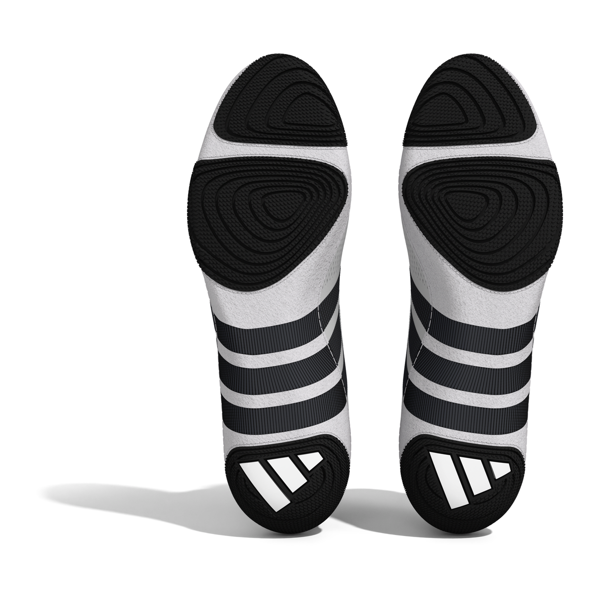 Adidas Speedex Ultra Zip White/Black/Onyx Wrestling Shoes in White/Black/Onyx - sole view