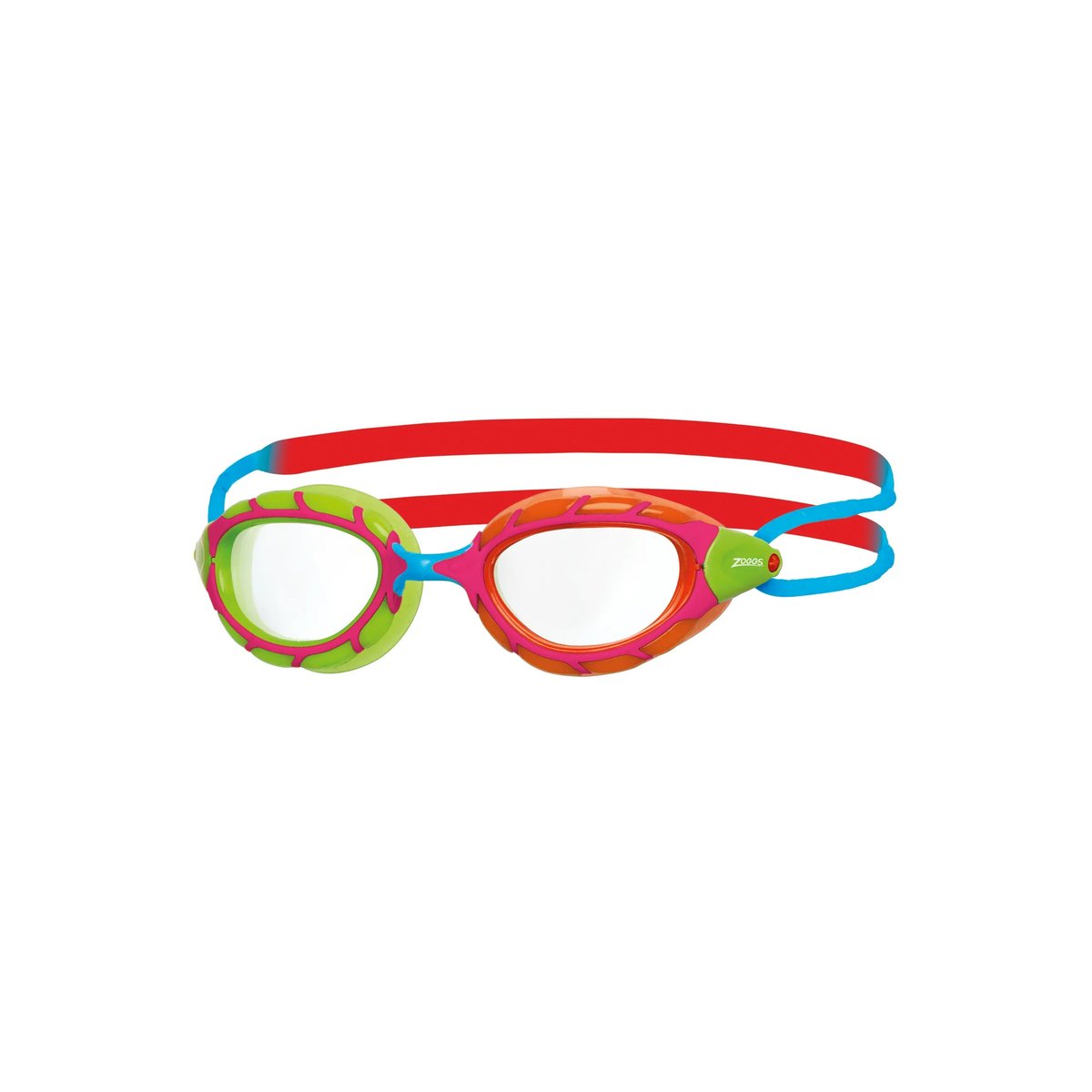 Zoggs Predator Junior Swim Goggles Red|Orange