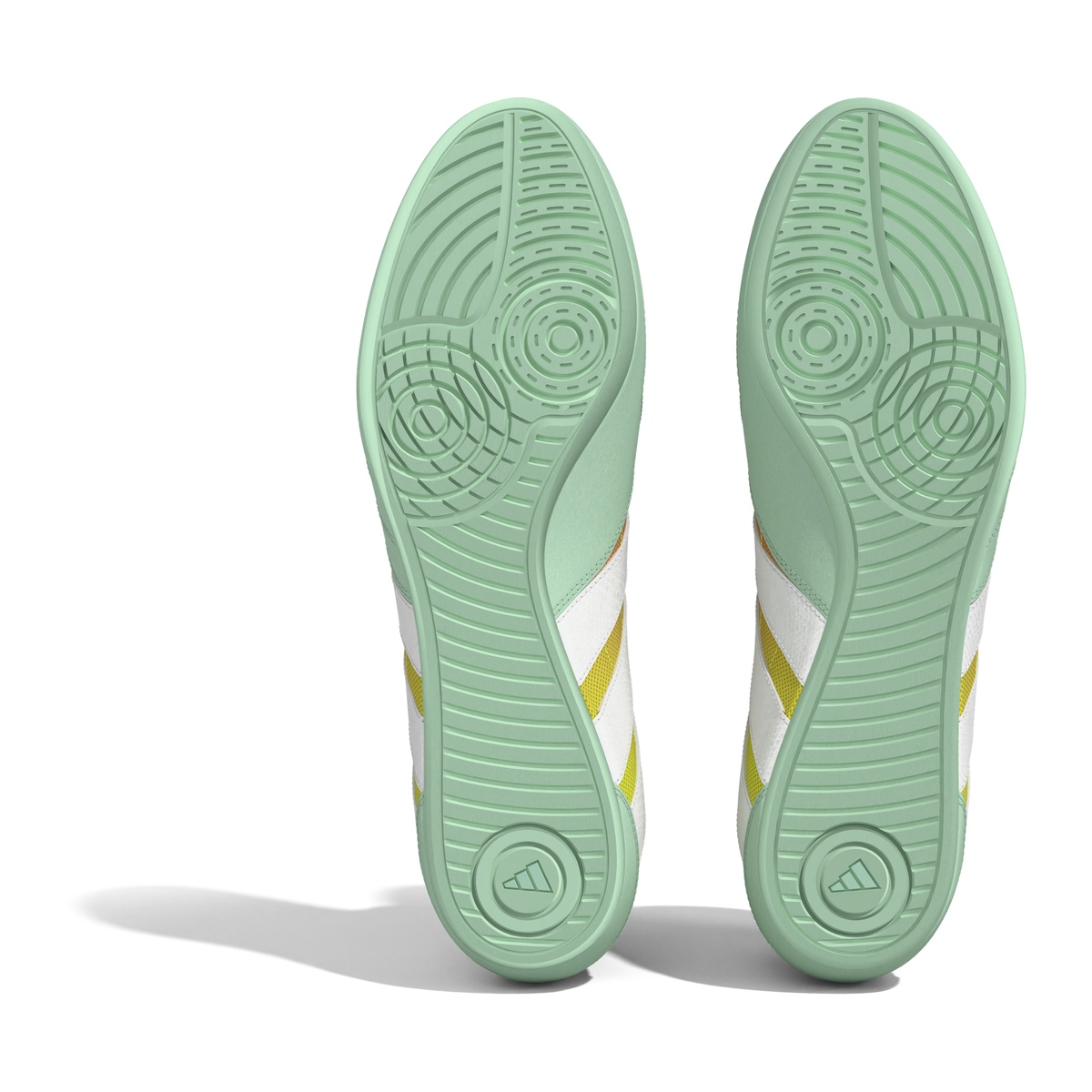 Adidas HVC Prime Mint/Pink/Lemon Wrestling Shoes in Mint/Pink/Lemon - sole view