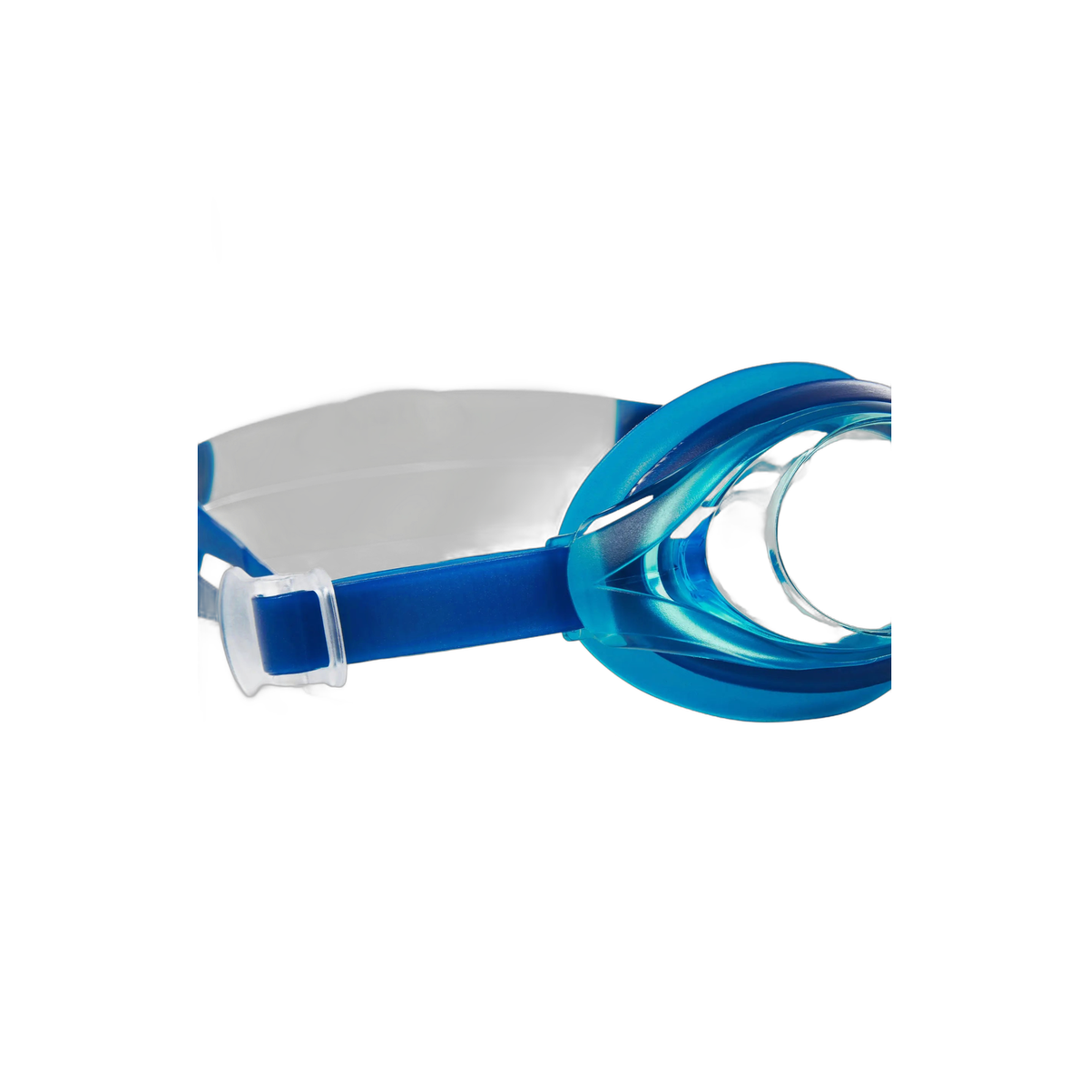 Zoggs Bondi Swimming Goggles Split Yoke Strap UV Protection Pool Goggles in Navy/White - Tinted Blue Lens - detail 2