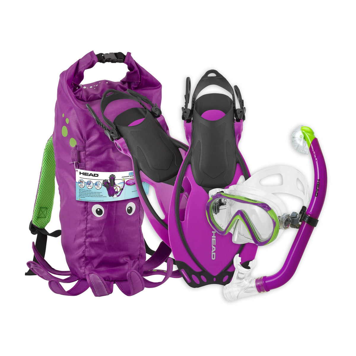 Mares Sea Pals JR Dry Set Diving Set - 480315_Sea Pals Jr Set_Squid