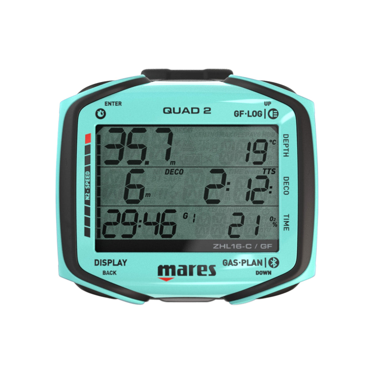 Mares Quad 2 Dive Computer - 414152 Quad 2 AQ front