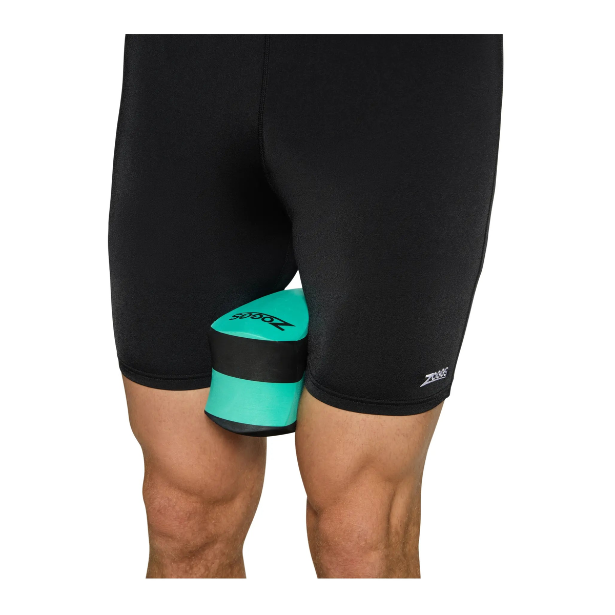 Zoggs Pull Buoy Swimming Training Aid Upper Body Strength Stroke Technique in Black/Orange - detail 4